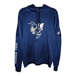 Adidas Georgia Tech Yellowjacket Buzz Hoodie‎ Sweatshirt Climawarm Size Medium